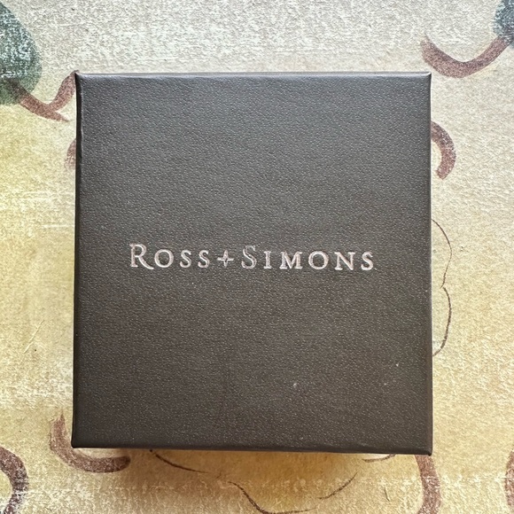 Ross-Simons sterling silver blue sapphire inside outside hoop earrings - Picture 15 of 15